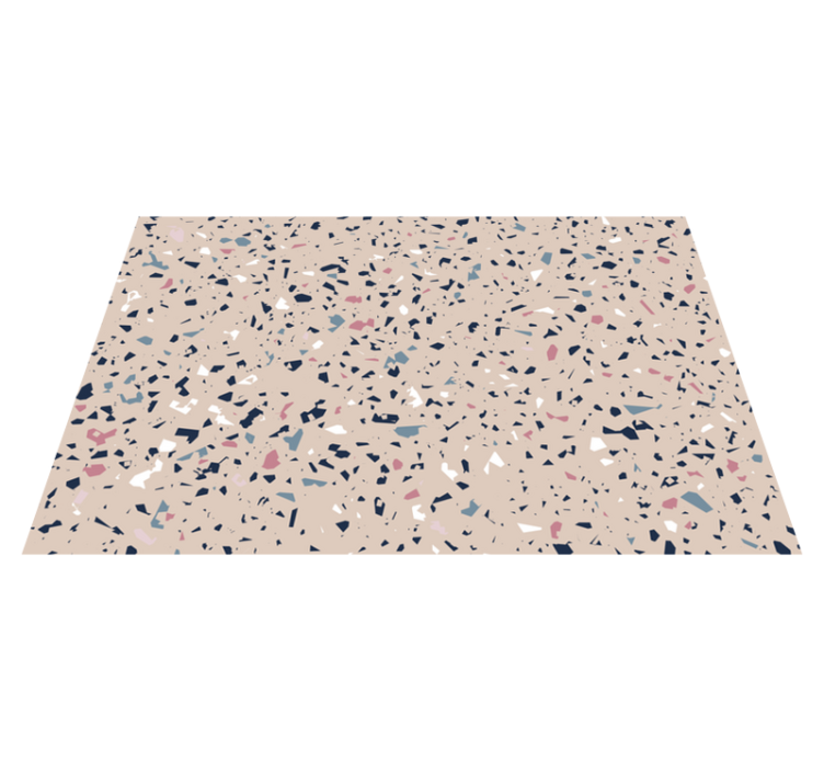 Terrazzo Pattern textured vinyl rug - TenStickers
