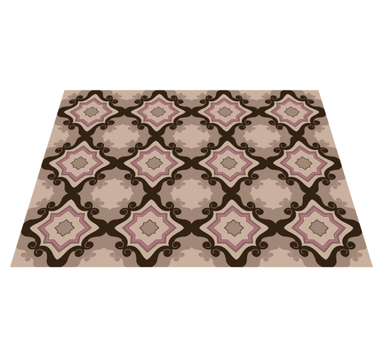 Mosaic Tile Pattern living room vinyl rug - TenStickers