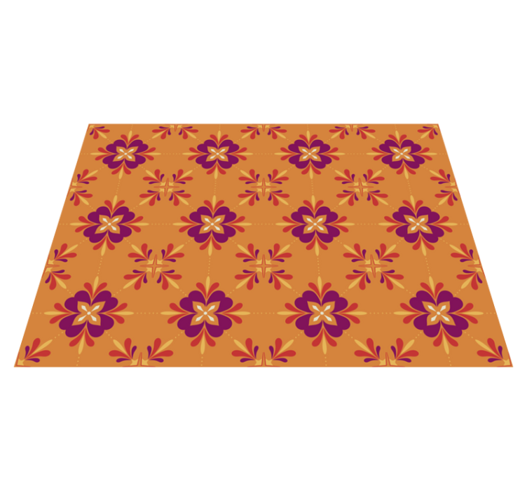 Gorgeous colorful tiles kitchen vinyl rug - TenStickers