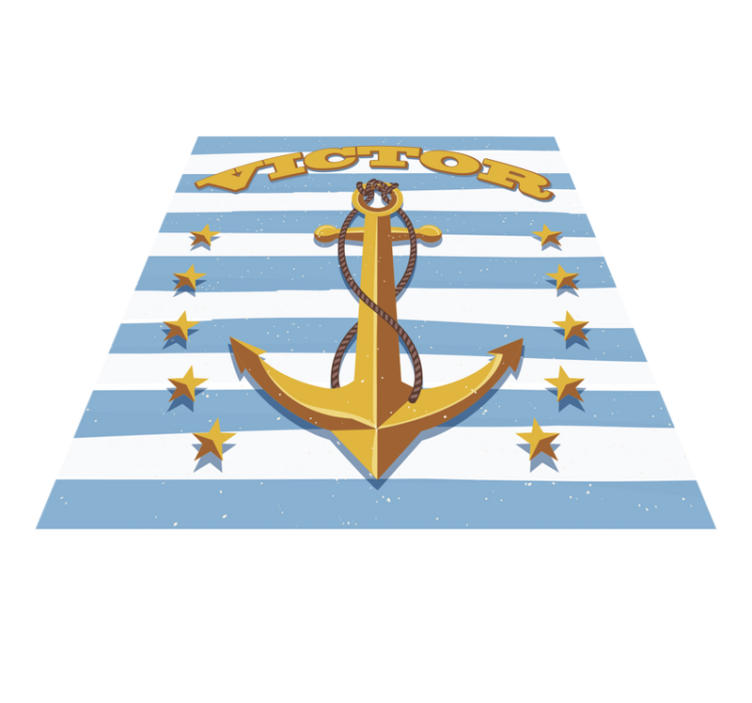 Nautical Customizable custom vinyl rug - TenStickers