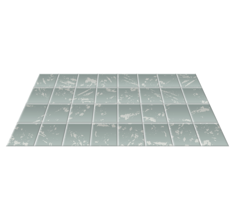 Marbled Tile Effect bathroom vinyl rug - TenStickers