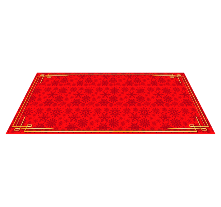 Ornate Snowflake Pattern custom rug - TenStickers