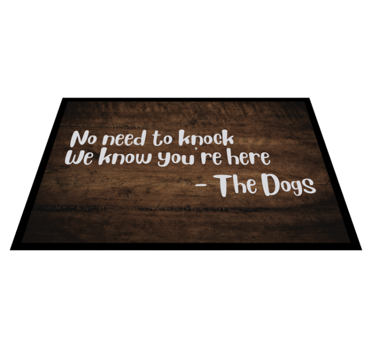 Welcoming Quote Entry custom rug - TenStickers