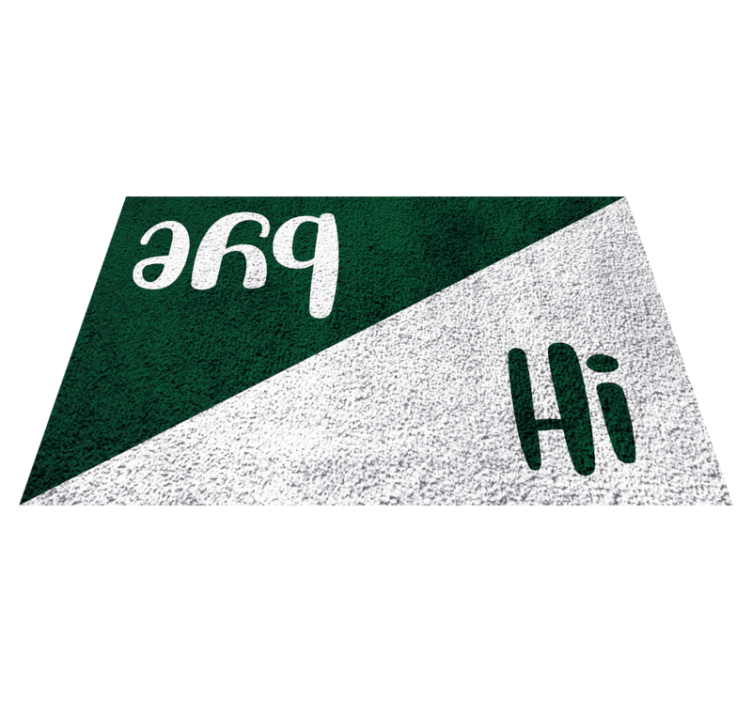 Prahs Hi Greetings custom rug - TenStickers