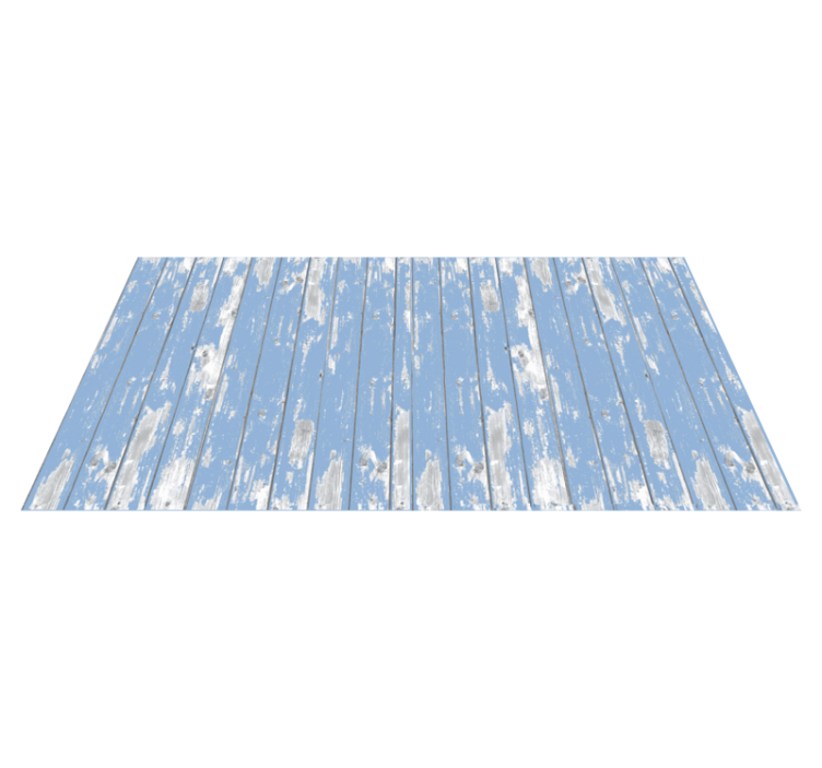 Distressed Wood Panels textured vinyl rug - TenStickers