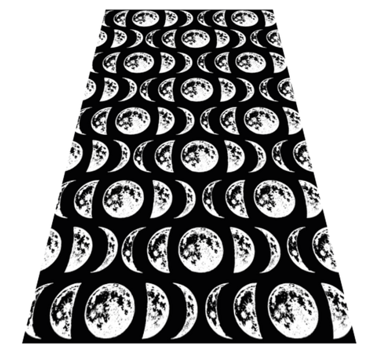 Celestial Phases star vinyl rug - TenStickers