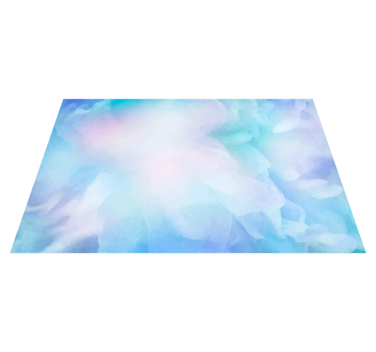 Cloudy skies nature vinyl rug - TenStickers