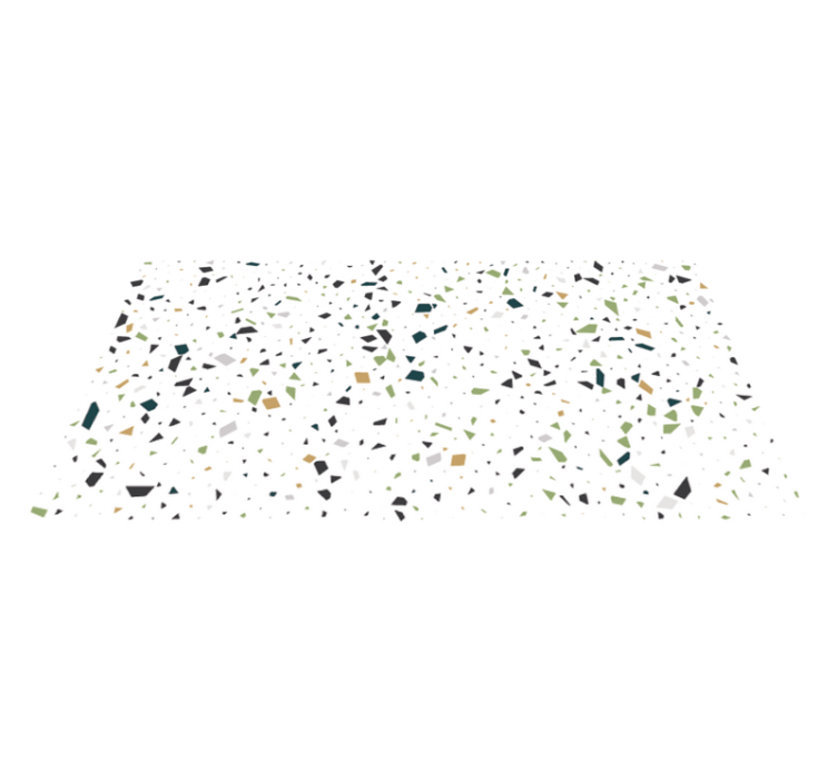 Geometric shape spot bathroom vinyl rug - TenStickers