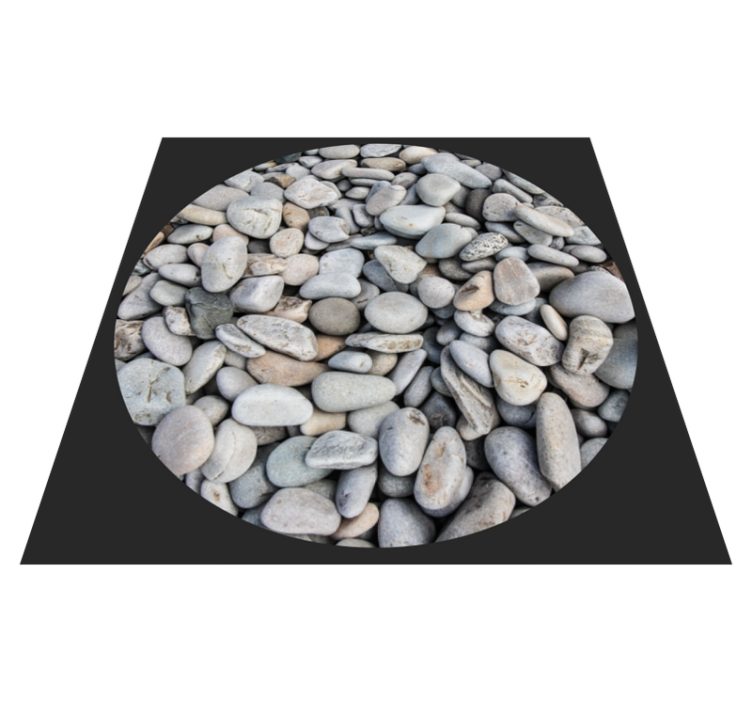 Pebble Texture textured vinyl rug - TenStickers