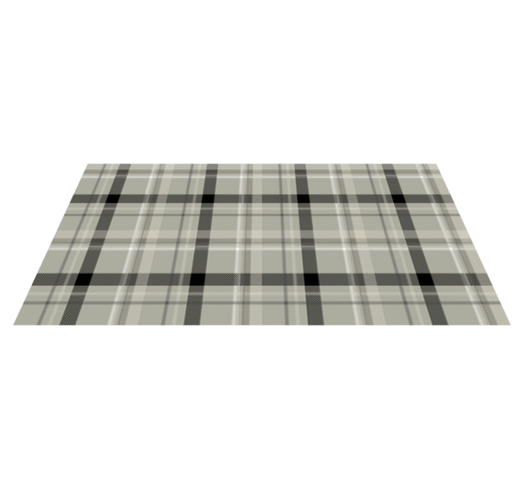 Plaid Pattern textured vinyl rug - TenStickers