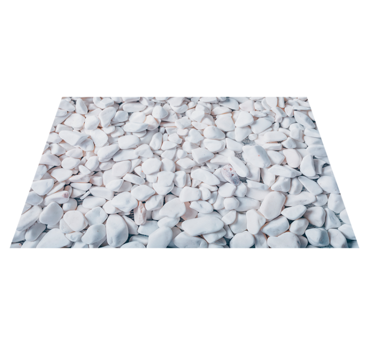 Pebble Stone Illusion textured vinyl rug - TenStickers