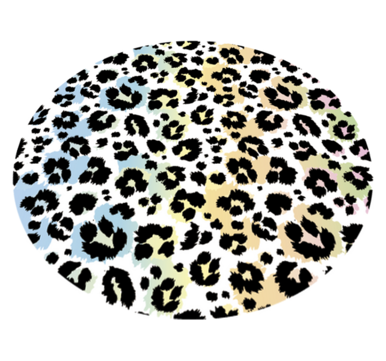 Leopard Spots Pattern animal print vinyl rug - TenStickers