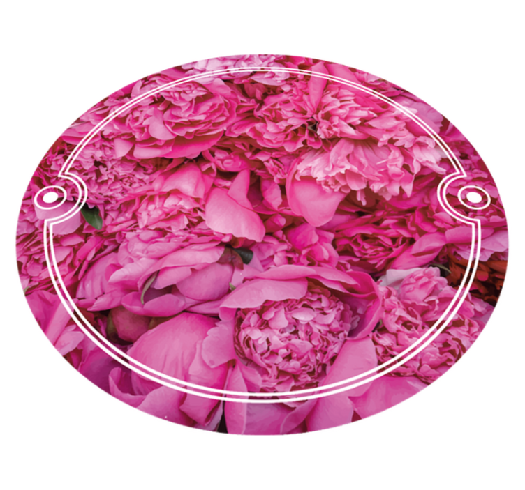 Botanical Meditation Area floral vinyl rug - TenStickers