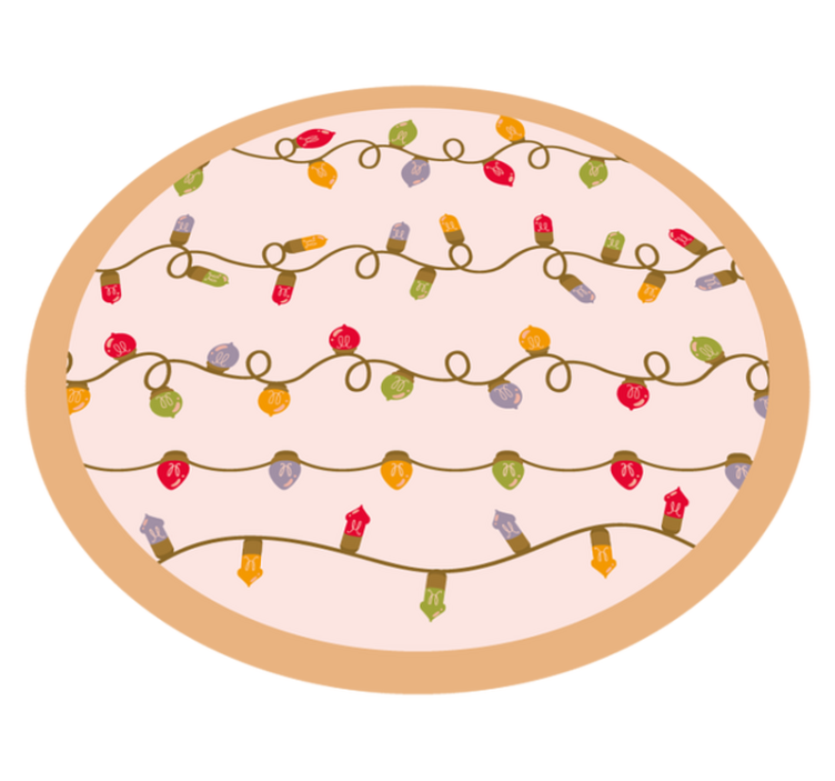 Christmas lights Christmas tree mat - TenStickers