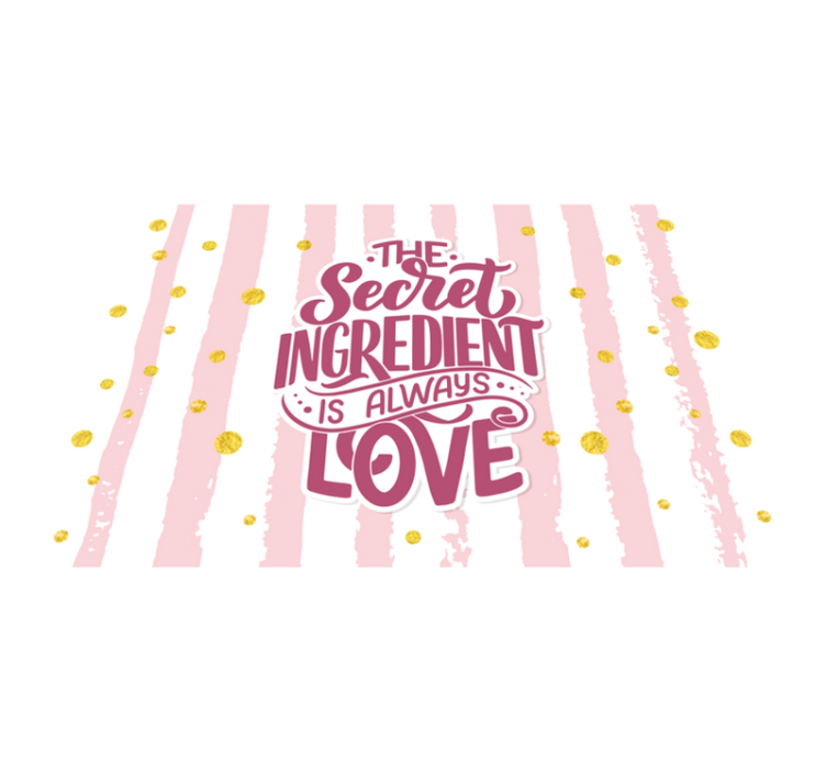Secret Ingredient Love custom rug - TenStickers