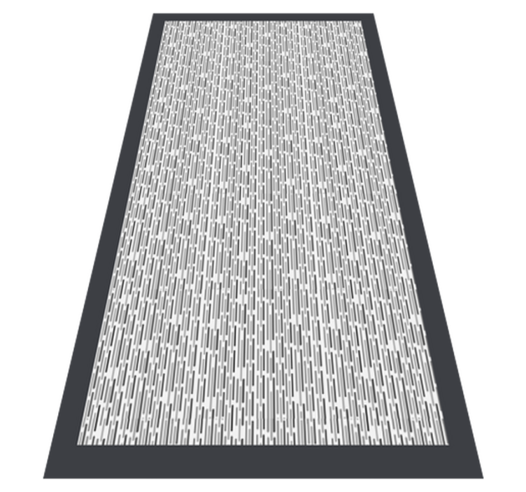 Dark grey ropes minimal vinyl hallway runner - TenStickers