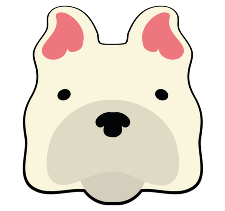 Cute Canine Decor animal vinyl rug - TenStickers