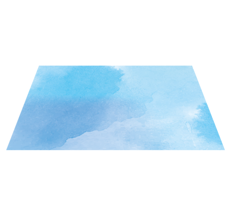 Aqua Ombre textured vinyl rug - TenStickers