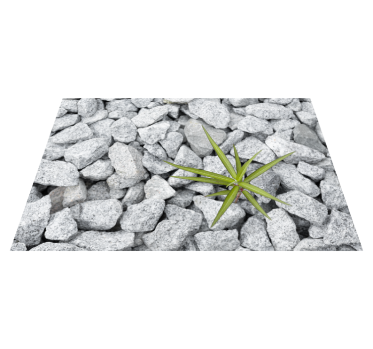Stone textured surface stone effect vinyl rug - TenStickers