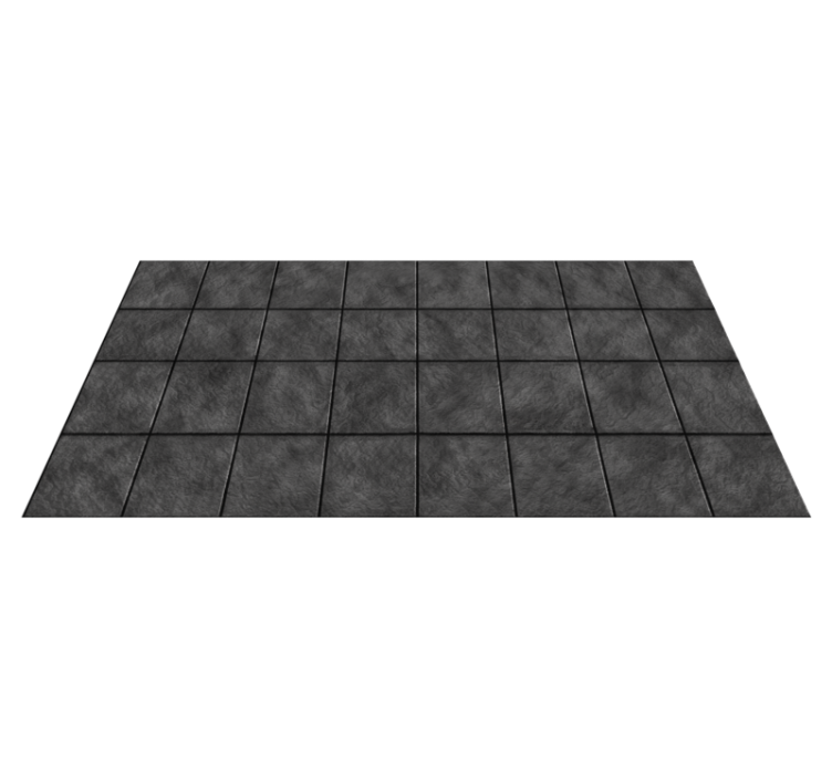 Rugged Stone Square textured vinyl rug - TenStickers