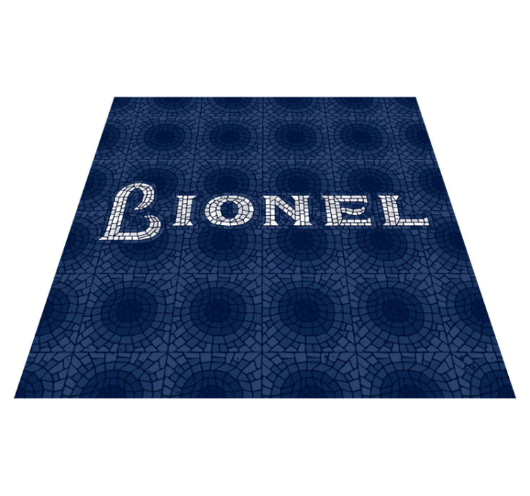 Customized Geotexture custom vinyl rug - TenStickers