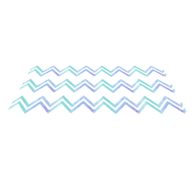 Zigzag Patterned Harmony geometric vinyl rug - TenStickers