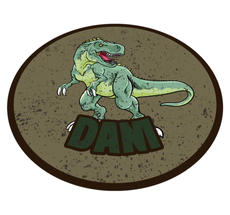 Customized Dinosaur custom vinyl rug - TenStickers