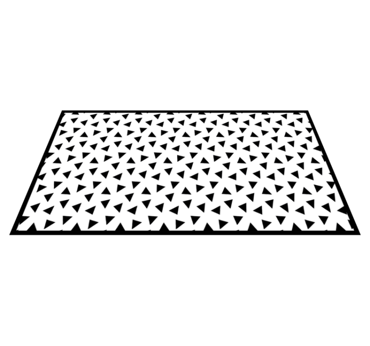 Triangular Lattice geometric vinyl rug - TenStickers