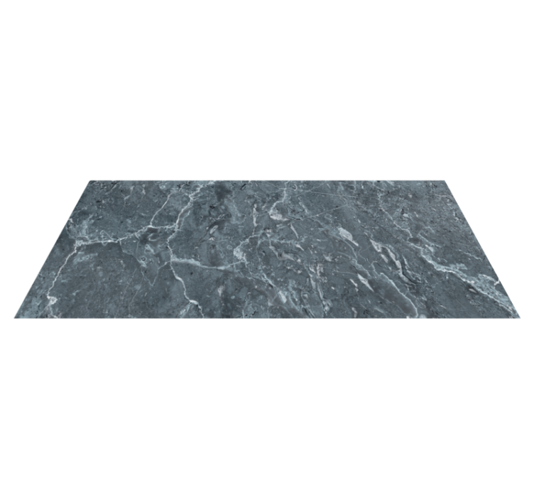 Grey marble texture kitchen vinyl rug - TenStickers