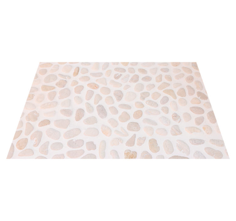 Neutral Pebble Pattern animal print vinyl rug - TenStickers