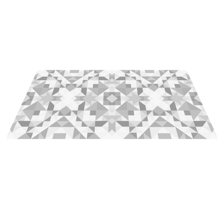 Geometric abstract geometric vinyl rug - TenStickers