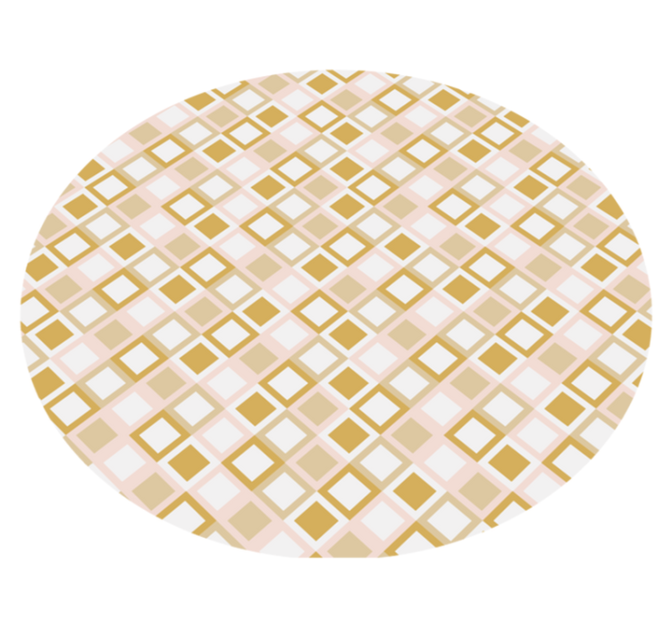 Geometric lattice pattern geometric vinyl rug - TenStickers