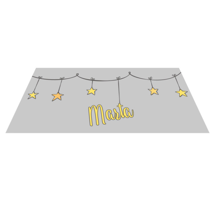 Customized Starry custom vinyl rug - TenStickers