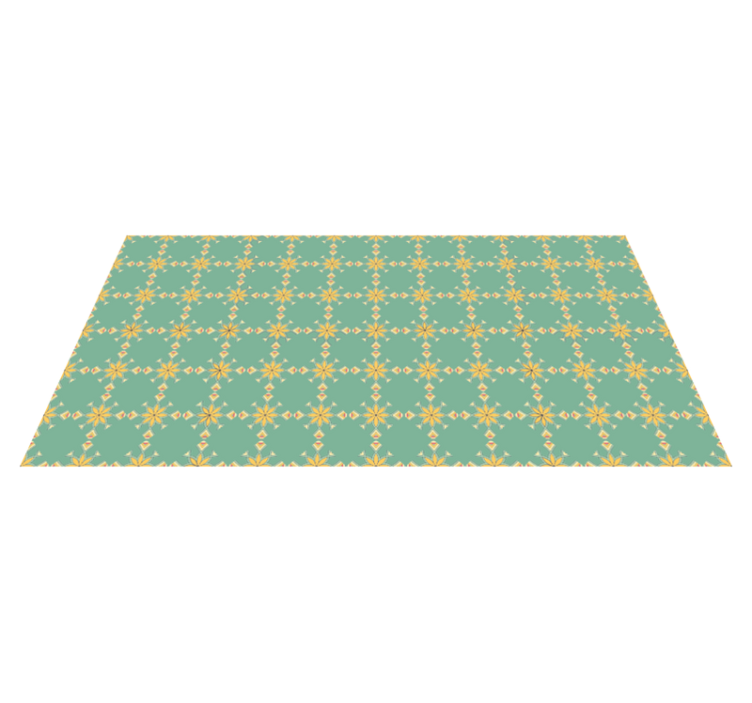 Geometric design kitchen vinyl rug - TenStickers