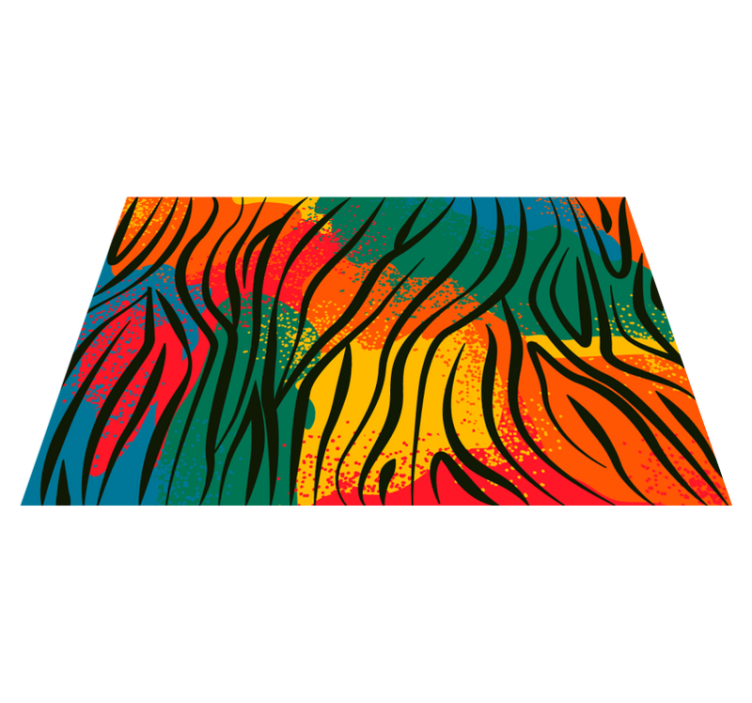 Colorful nature motif nature vinyl rug - TenStickers