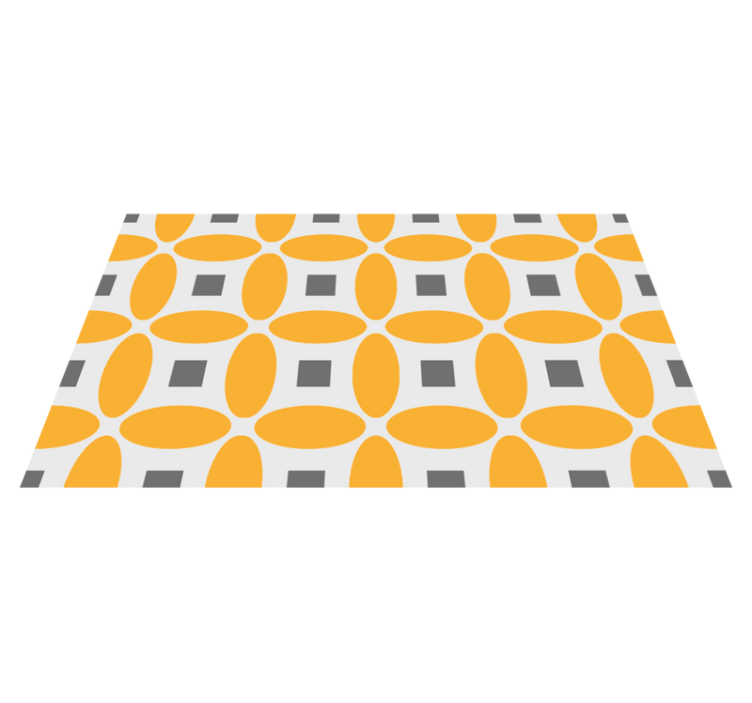 Geometric Orbs geometric vinyl rug - TenStickers