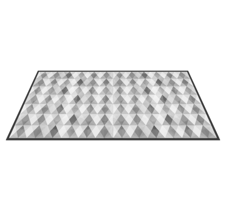 Gray mountains geometric vinyl rugs - TenStickers