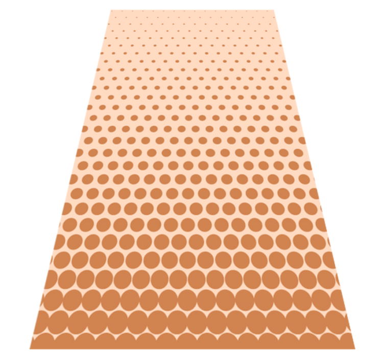 Polka Dot Gradient striped vinyl rug - TenStickers