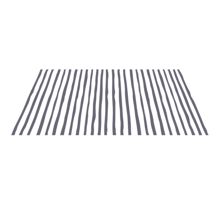Light Grey Striped nordic vinyl rug - TenStickers