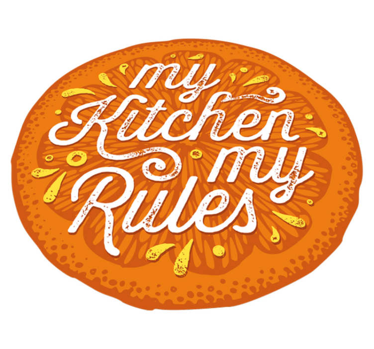 My Kitchen Rules custom rug - TenStickers