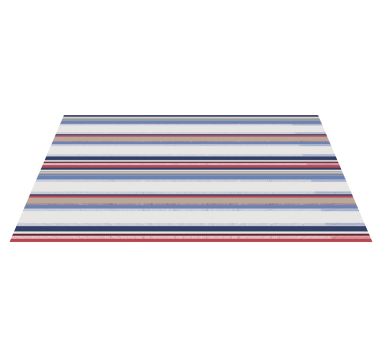 Modern blue shades striped vinyl rug - TenStickers