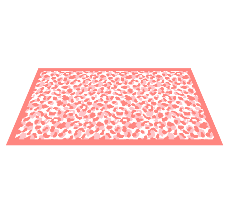 Soft Leopard Pattern animal print vinyl rug - TenStickers
