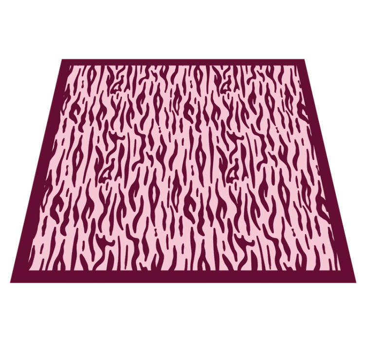 Fierce animal patterns animal print vinyl rug - TenStickers