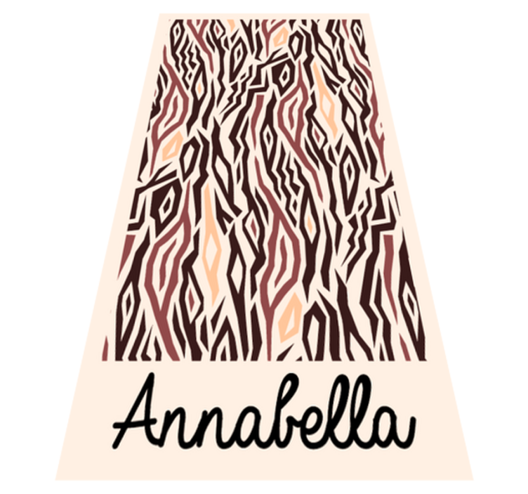 Stylized Animal Pattern custom vinyl rug - TenStickers
