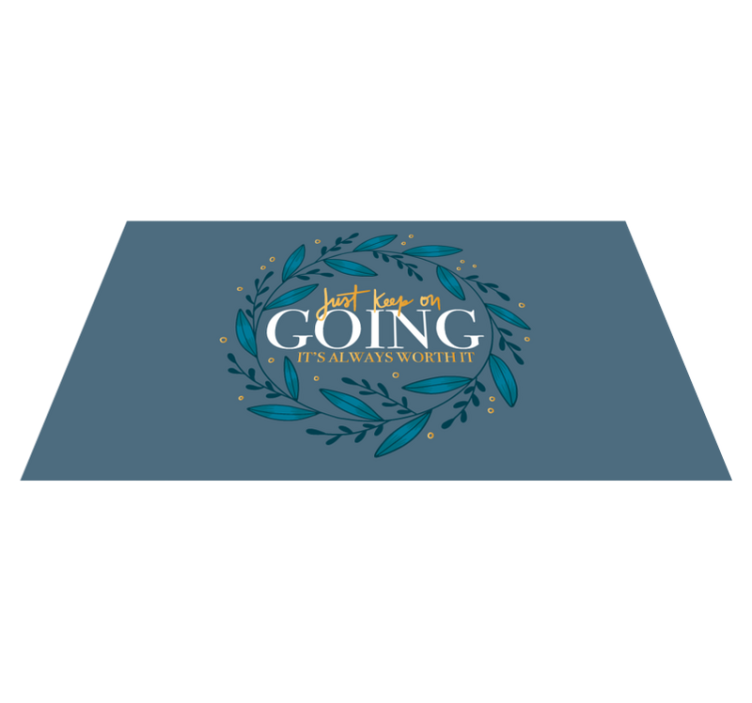 Just keep going custom rug - TenStickers