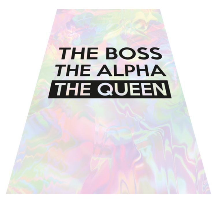 Personalized Inspirational Phrase custom vinyl rug - TenStickers