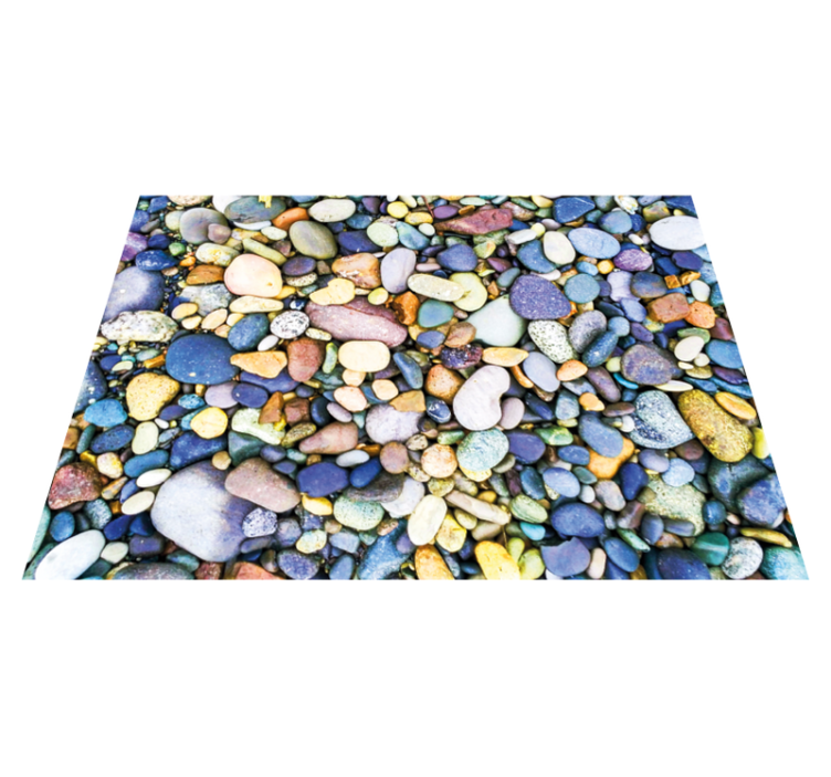 Realistic mosaic design stone effect vinyl rug - TenStickers