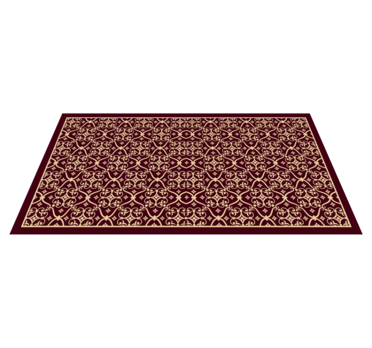 Elegant Vintage Pattern vintage vinyl rug - TenStickers