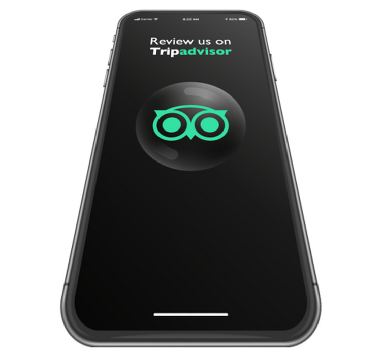 Review us on Tripadvisor sales vinyl rug - TenStickers