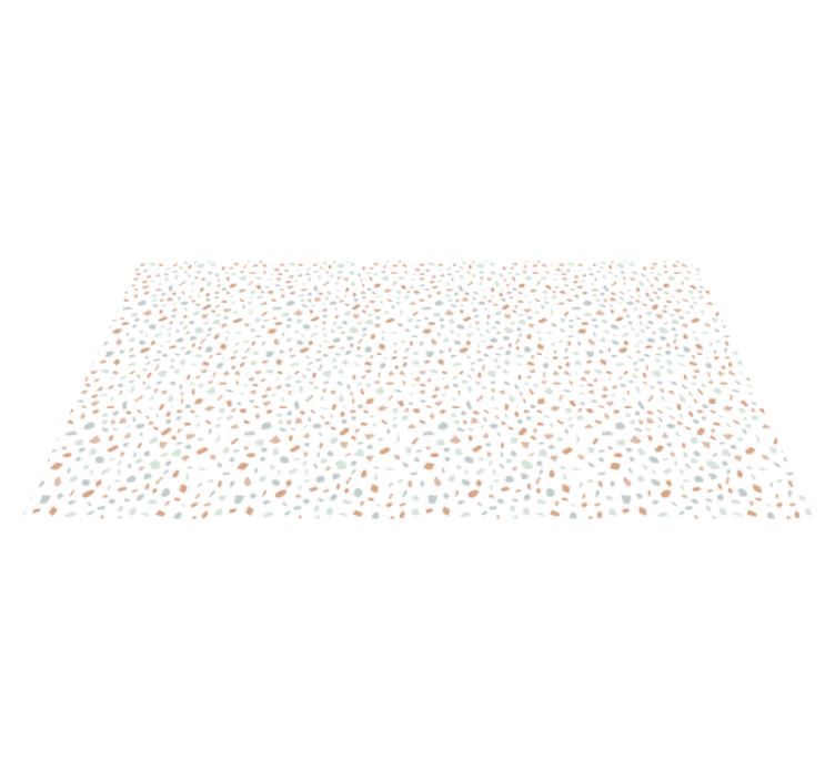 Terrazo candy tile kitchen vinyl rug - TenStickers